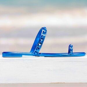 Carmen Sol Maria Flat Jelly Sandal Made in Italy spike sandals Size 39 US 9 NEW